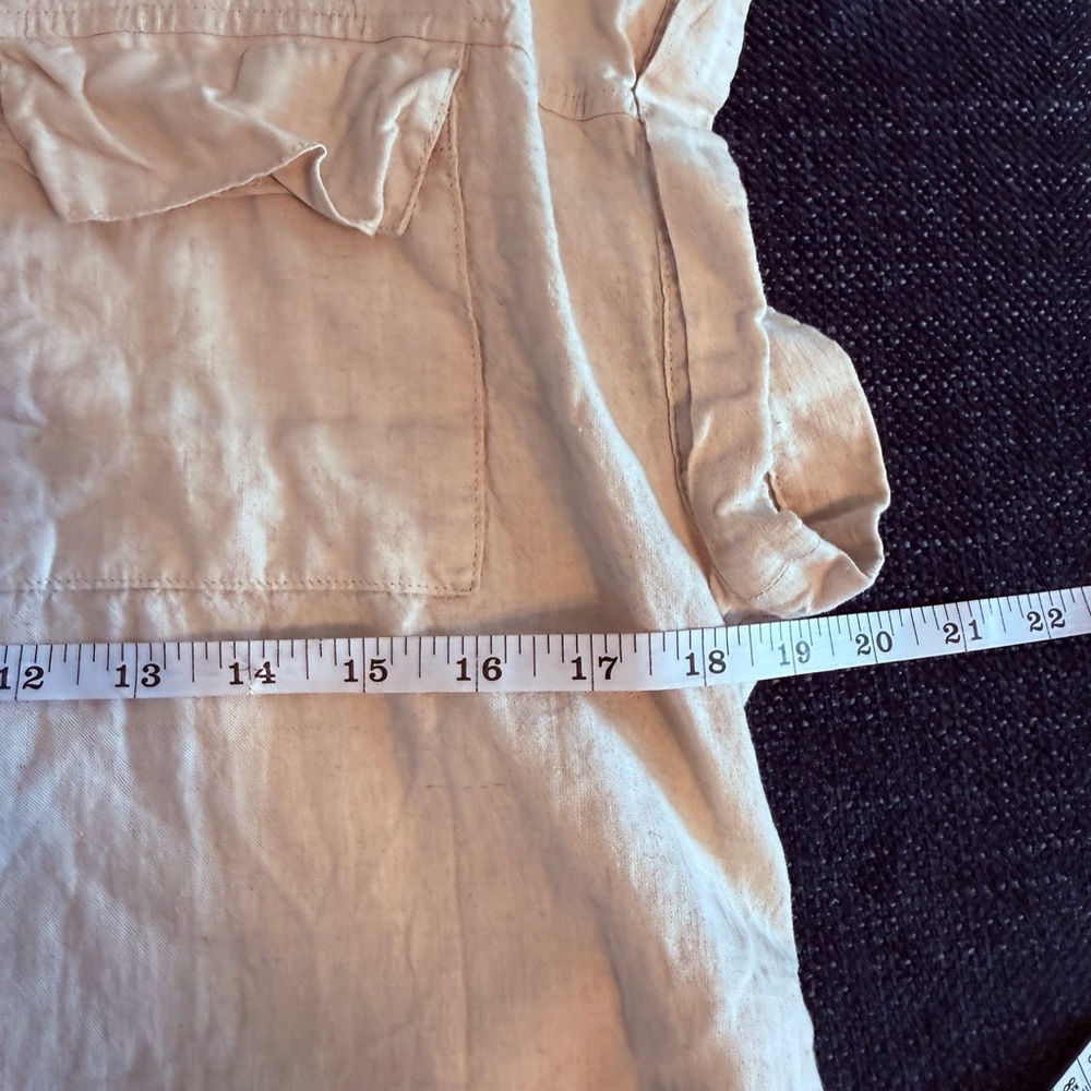 Abercrombie & Fitch Women's Beige Button-Down Shirt - Picture 5 of 6